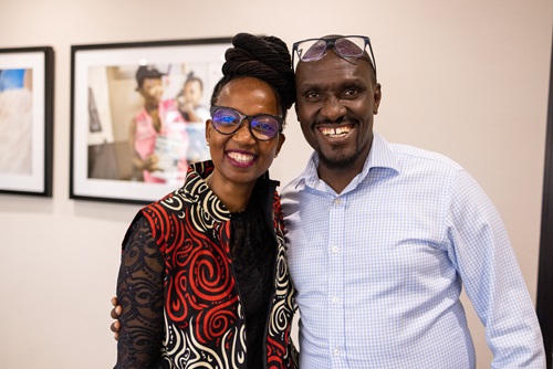 Employees of the Bill & Melinda Gates Foundation pose for a photo during CEO of the Bill & Melinda Gates Foundation, Mark Suzman's visit to the Foundation's South Africa office, in Johannesburg, South Africa, on September 19, 2022.